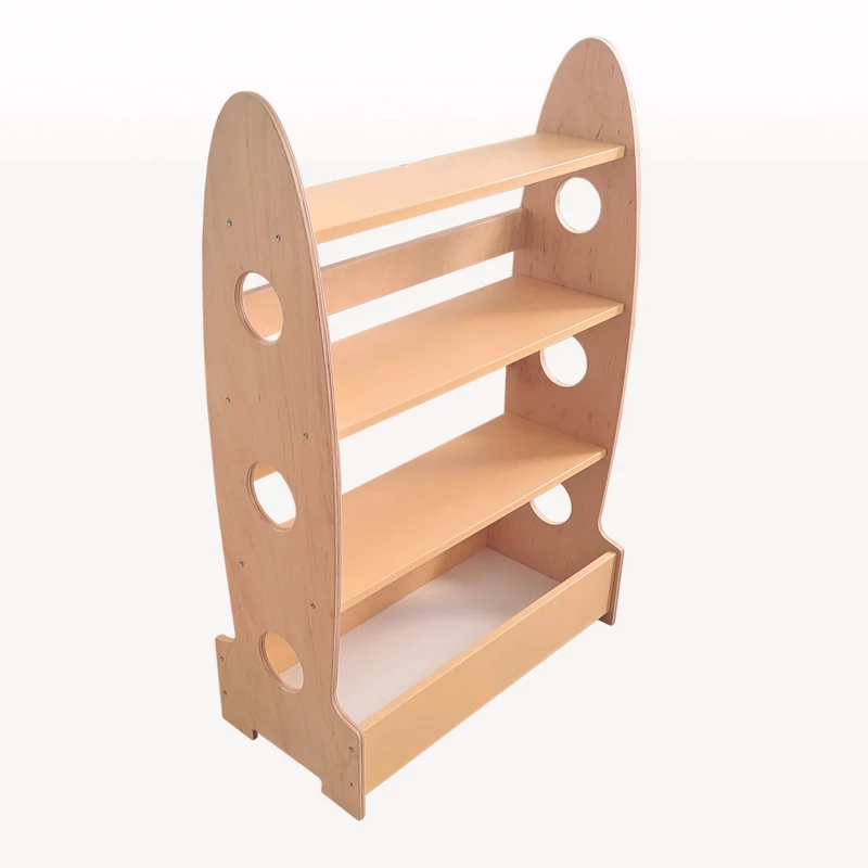 Półka na książki dziecięce i zabawki z dolną szufladą