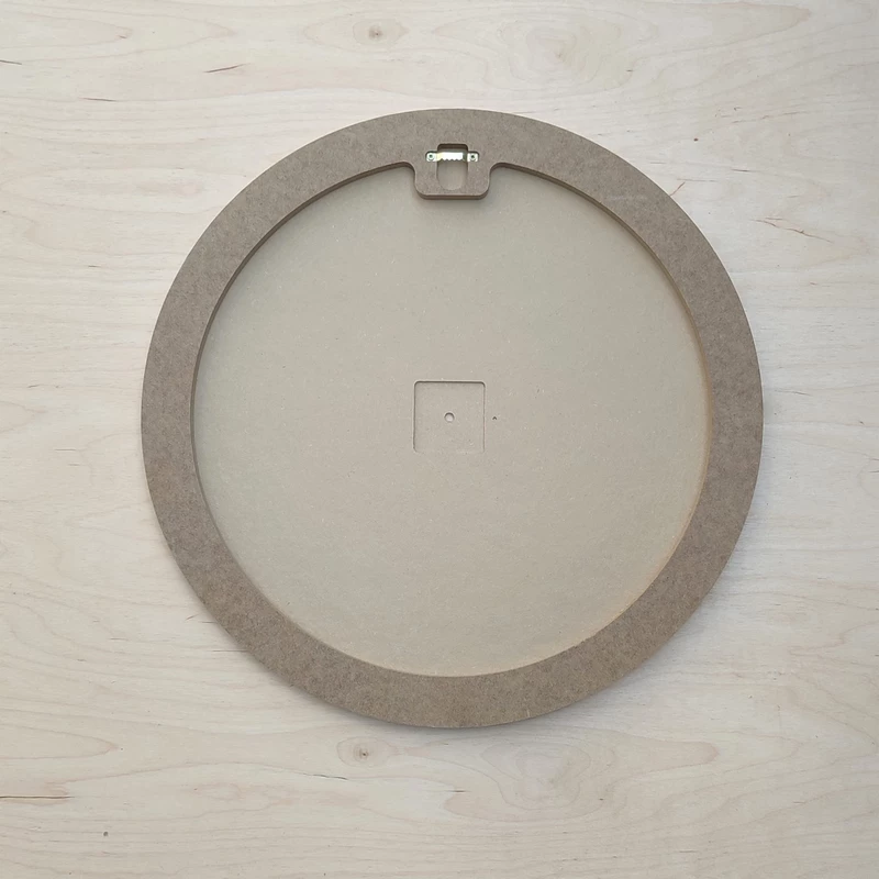 Artboard okrągły pod zegar ścienny z miejscem na mechanizm