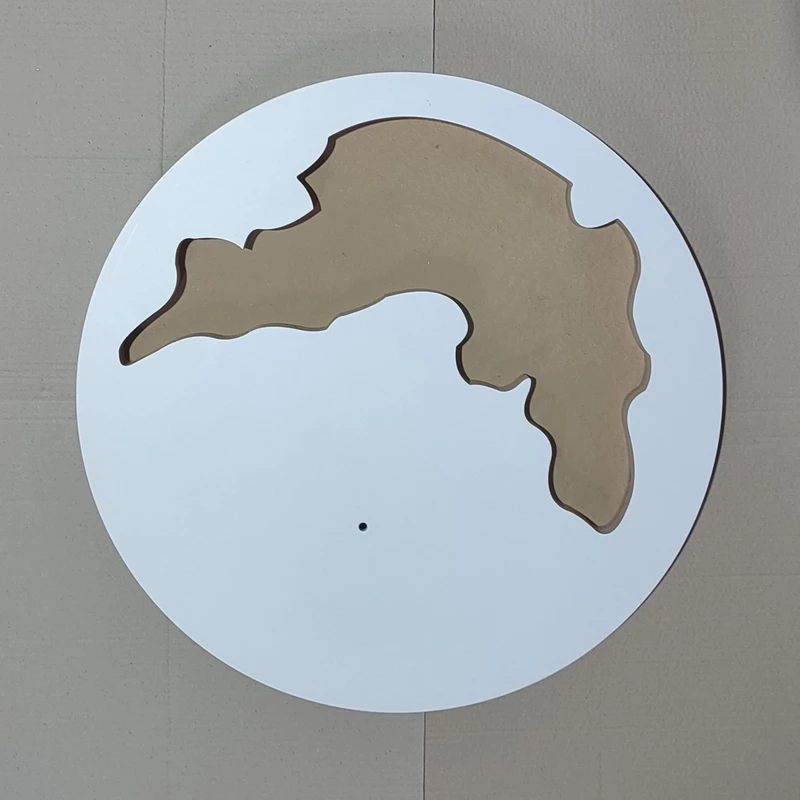 Baza MDF do zegara z suszonymi kwiatami