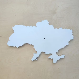 Artboard mapa Ukrainy MDF 60 cm do żywicy epoksydowej