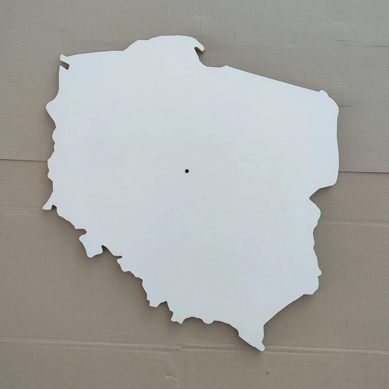 Polska Artboard karta do zegara 50-80 cm Drewniana podstawa pod zegar Artboard, Mapa Polski (Polska) do wykonania zegara z żywicy epoksydowej, Pusty zegar MDF, Szablony MDF do żywicy epoksydowej, Żywica epoksydowa, Pusty do zalewania żywicą epoksydową, Artboard do neonu, do podświetlenia