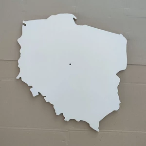 Drewniana podstawa pod zegar Artboard, Mapa Polski (Polska) do wykonania zegara z żywicy epoksydowej, Pusty zegar MDF, Szablony MDF do żywicy epoksydowej, Żywica epoksydowa, Pusty do zalewania żywicą epoksydową, Artboard do neonu, do podświetlenia