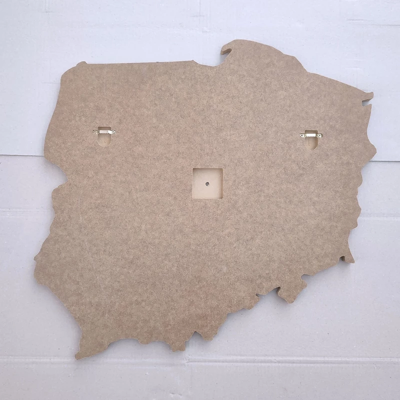Polska Artboard karta do zegara 50-80 cm Drewniana podstawa pod zegar Artboard, Mapa Polski (Polska) do wykonania zegara z żywicy epoksydowej, Pusty zegar MDF, Szablony MDF do żywicy epoksydowej, Żywica epoksydowa, Pusty do zalewania żywicą epoksydową, Artboard do neonu, do podświetlenia